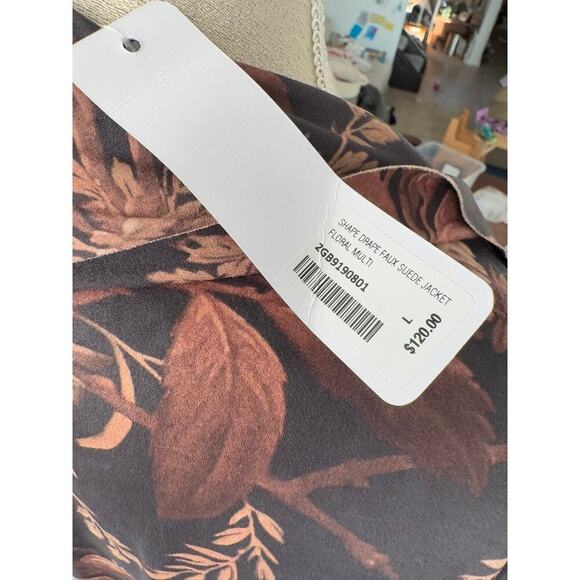 Women’s Large Soft Surroundings Floral Open Front Cardigan NWT - Picture 6 of 6